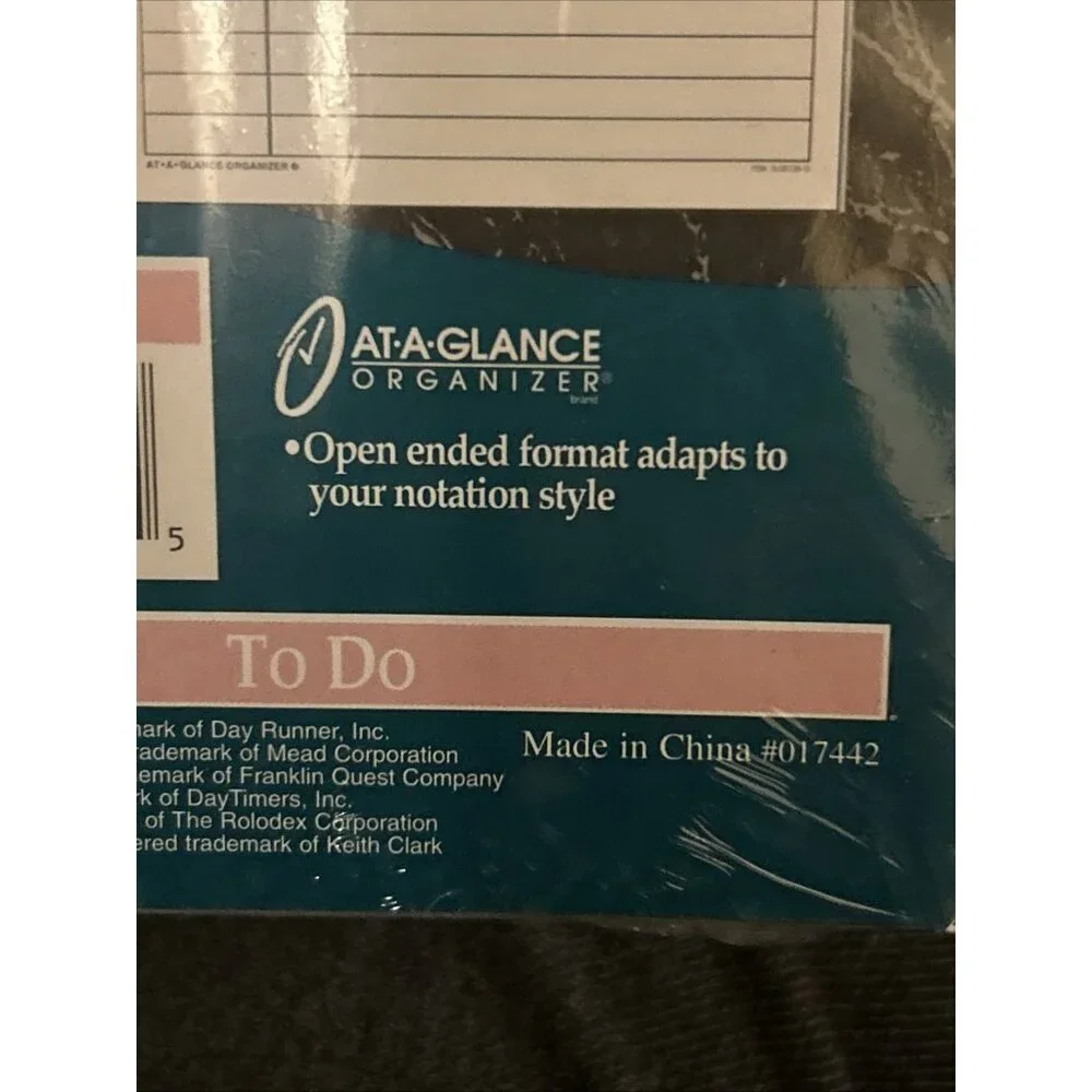 At-A-Glance To Do Pages 3 3/4 x 6 3/4 Day Runner Franklin Cambridge Daytimer New